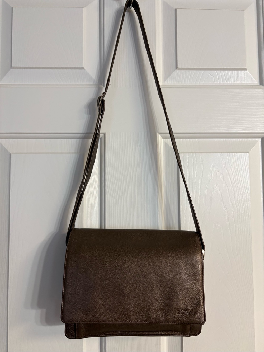 Derek Alexander Leather Flashback Classic Flap Organizer Bag